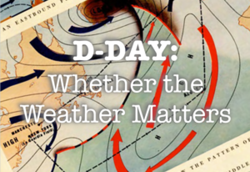 weather map for D Day