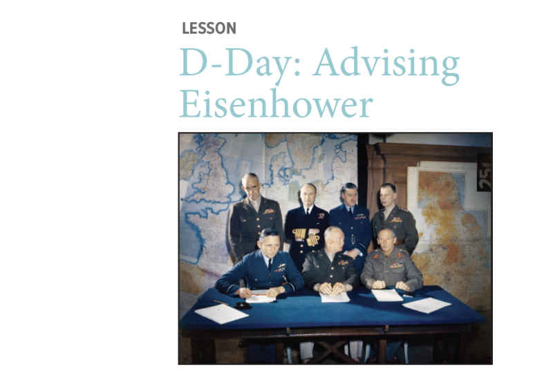 Eisenhower and advisors at table