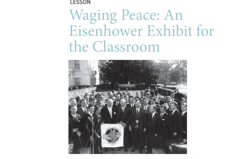 Eisenhower and a crowd