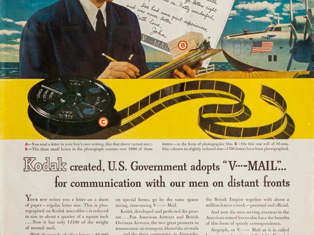 Kodak Created, U.S. Government Adopts V-Mail