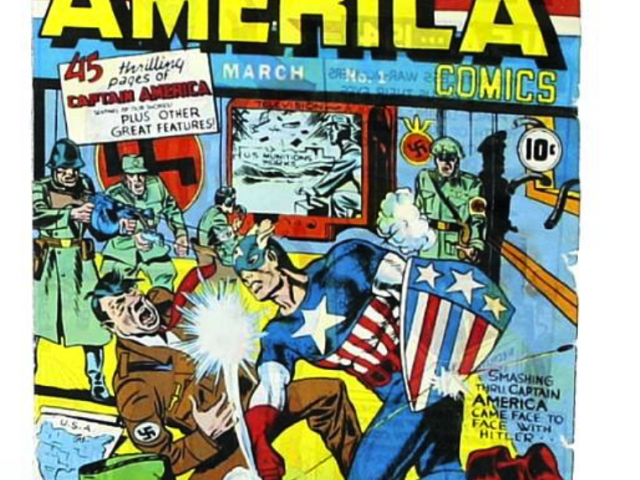 Captain America Comic Book Cover and sample pages