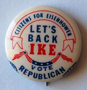 Citizens for Ike pin