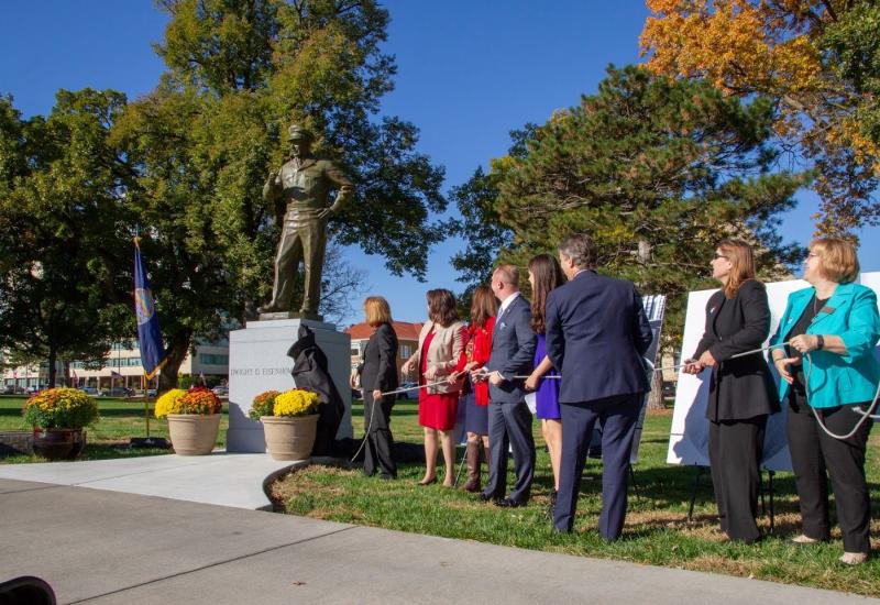 Eisenhower statue unveiled at Kansas State Capitol